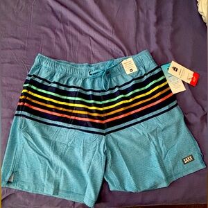 Saxx brand new with tags swim shorts OH BOY 7”